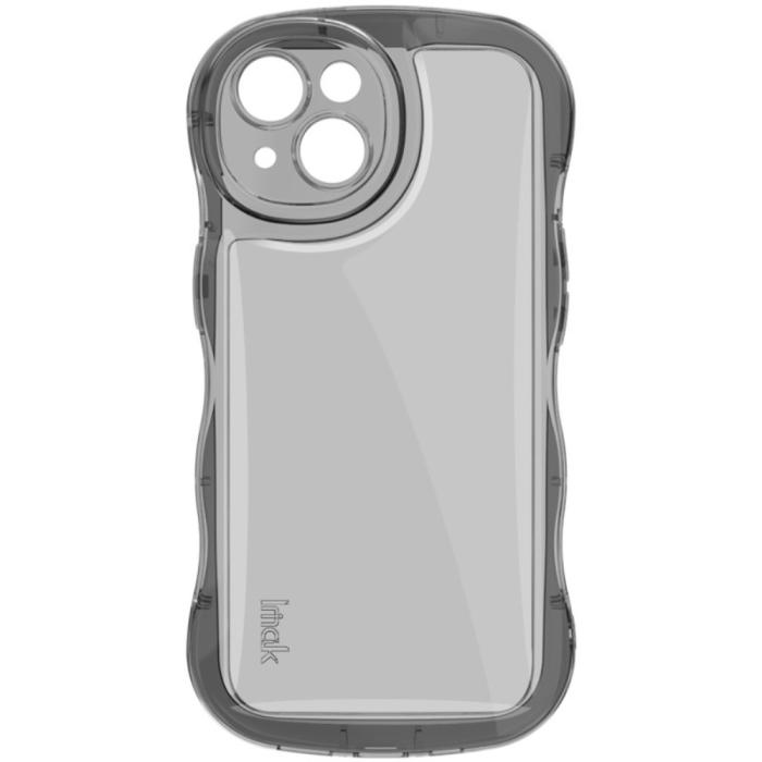 Bild 3, IMAK IMAK iPhone 15 Skal Wavy TPU Tonad Svart