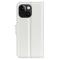  iPhone 15 Plus Fodral Litchi Textur Vit