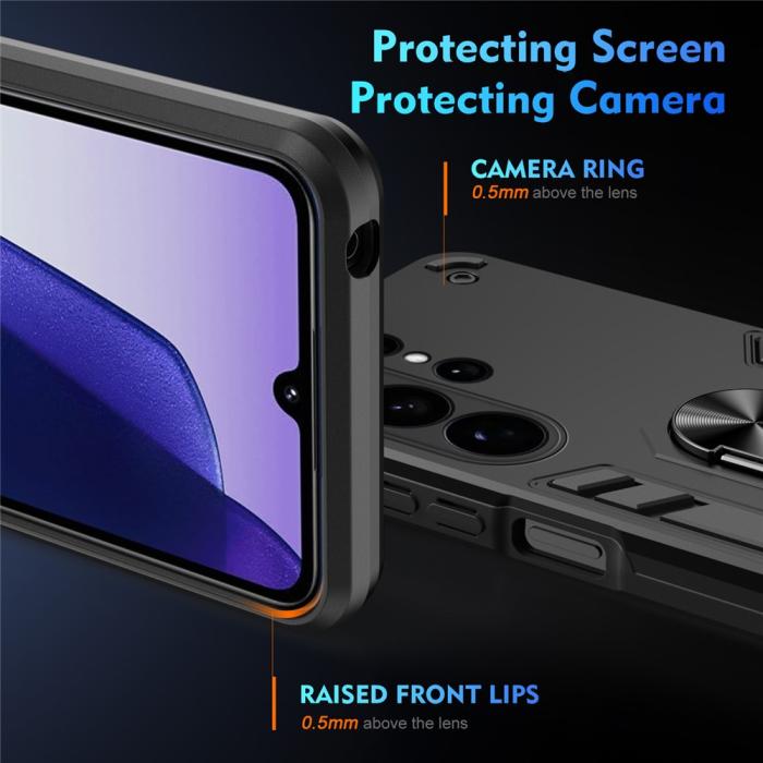 Bild 3,  Samsung Galaxy S26 Ultra Skal Ring Hybrid Armor Svart