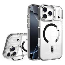 iPhone 17 Pro Max Skal MagSafe Kickstand Transparent / Svart