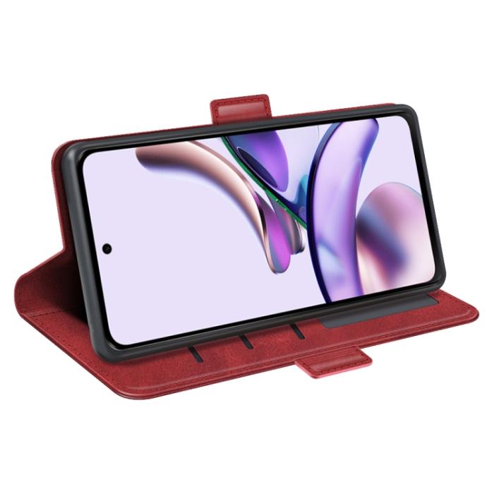 Bild 5,  Motorola Moto E13 Fodral Magnetisk Stängning Röd