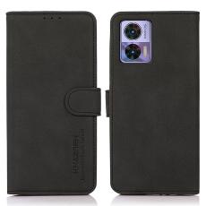 KHAZNEH KHAZNEH Motorola Edge 30 Neo 5G Fodral Retro L&auml;der Svart