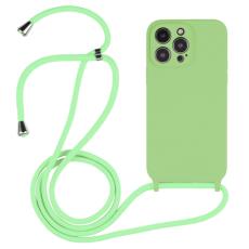  iPhone 15 Pro Skal Silikon Med Snodd Matcha Green