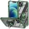  iPhone 15 Skal Ring Shockproof Hybrid Grön