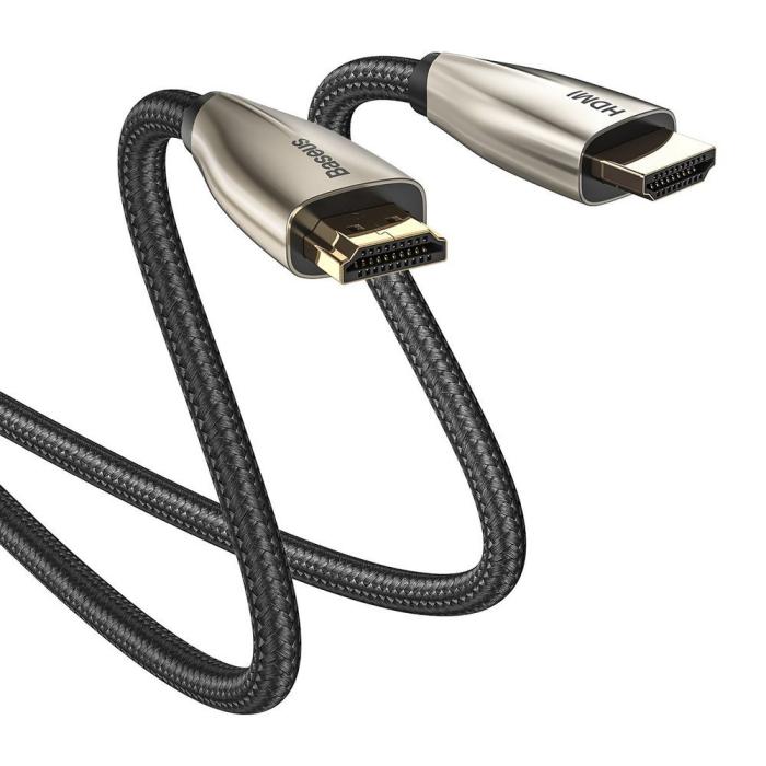 Bild 2, BASEUS Baseus 5m HDMI 4K 60 Hz Flätad Nylon - Svart