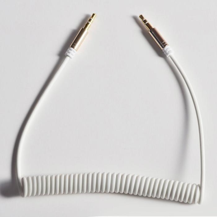 Bild 2, DUDAO DUDAO 3.5 mm AUX 150 cm Utdragbar Kabel - Vit