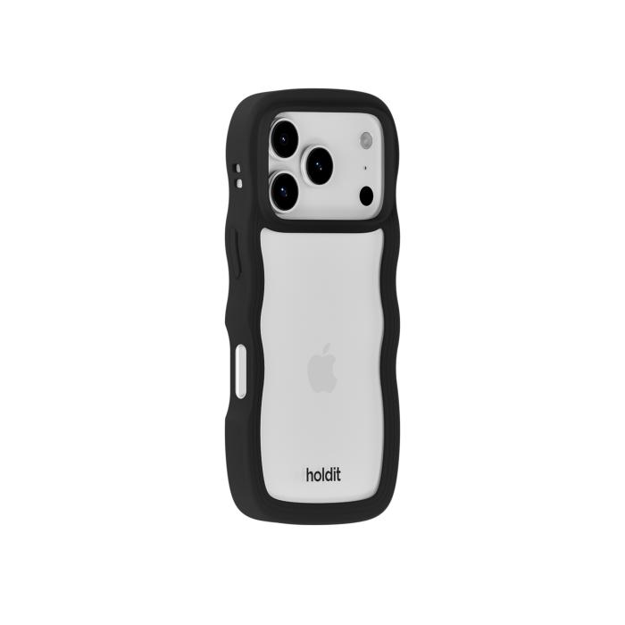 Bild 3, holdit holdit iPhone 17 Pro Max Mobilskal Wavy Black/Transparent