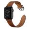  Äkta Läder Armband Apple Watch 42/41/40/38 mm - Brun