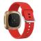  Silikon Armband Versa 3/Fitbit Sense - Röd
