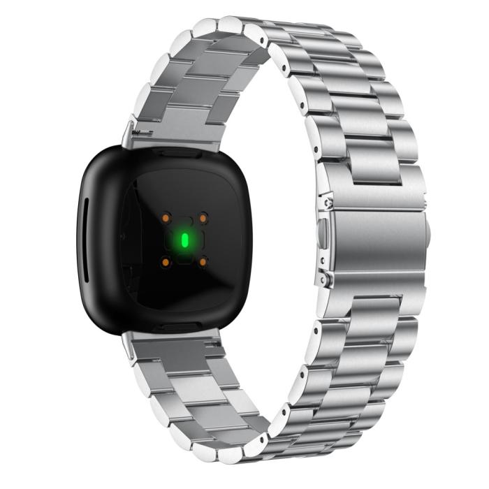 Bild 2,  Lyxigt Metallarmband Fitbit Versa 3/Fitbit Sense - Silver