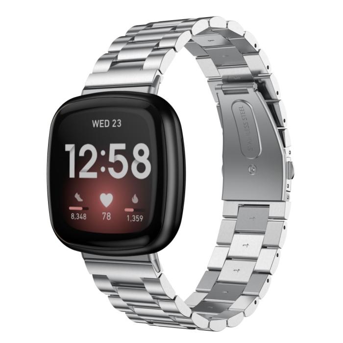 Bild 3,  Lyxigt Metallarmband Fitbit Versa 3/Fitbit Sense - Silver