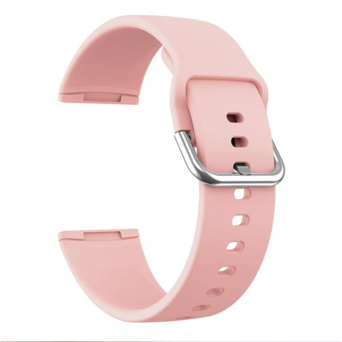 Bild 3,  Silikon Armband Versa 3/Fitbit Sense - Ljus Rosa