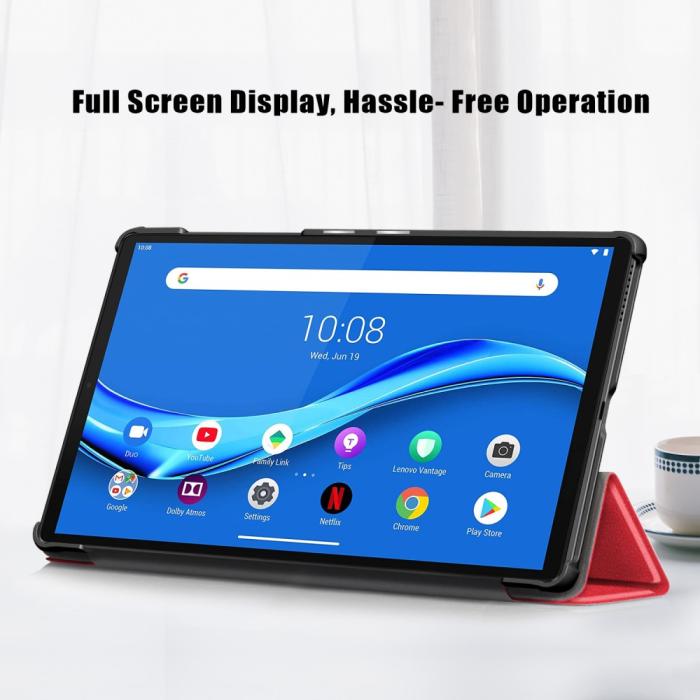 Bild 5,  Lenovo Tab M10 Plus (2nd Gen) Tri-Fold Fodral Röd