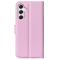 Samsung Galaxy A35 5G Fodral Läder Litchi Ljus Rosa
