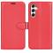  Samsung Galaxy A35 5G Fodral Läder Litchi Röd