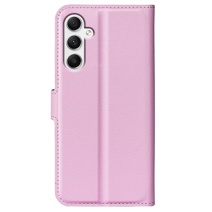 Bild 6,  Samsung Galaxy A35 5G Fodral Läder Litchi Ljus Rosa