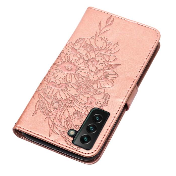 Bild 5,  Samsung Galaxy S23 Plus Fodral Fjäril Roséguld