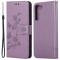  Samsung Galaxy S23 Plus Fodral Med Tryck Lila