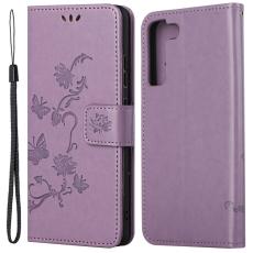  Samsung Galaxy S23 Plus Fodral Med Tryck Lila