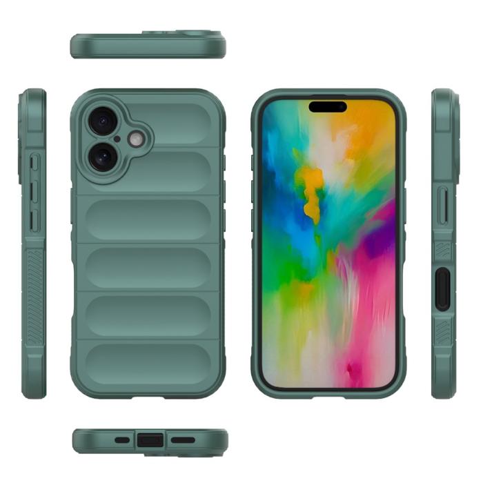 Bild 6,  iPhone 16 Plus Skal Magic Shield Grön