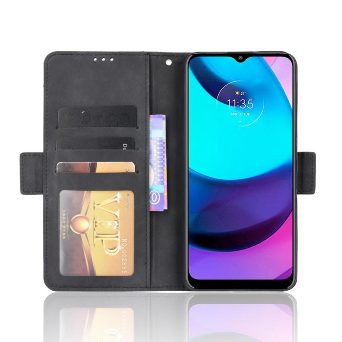Bild 4,  Motorola Moto E20 Fodral Med Avtagbart Kortfodral Svart