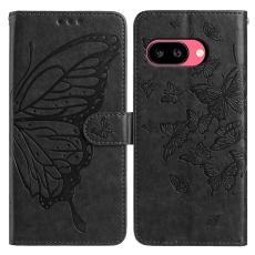  Google Pixel 10a Fodral Med Fj&auml;ril Tryck Svart