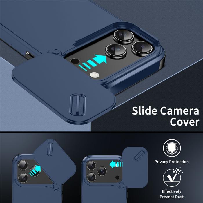 Bild 3,  iPhone 17 Pro Max Skal Hybrid Armor CamCover Blå