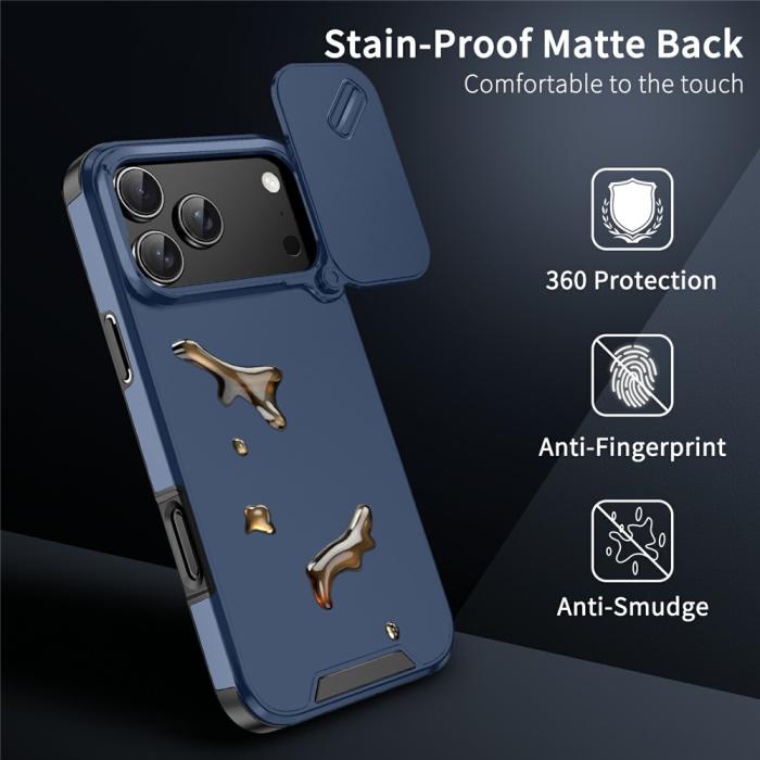 Bild 4,  iPhone 17 Pro Max Skal Hybrid Armor CamCover Blå