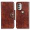 KHAZNEH KHAZNEH Motorola Moto G51 Fodral Retro Brun