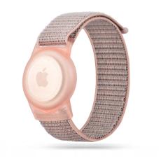 Tech-Protect Tech-Protect Nylon Armband F&ouml;r AirTag 2/1 Till Barn Rosa
