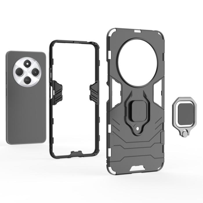 Bild 6,  Xiaomi Redmi 14C Skal Hybrid Armor Ring Röd