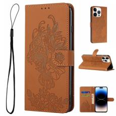  iPhone 14 Pro Fodral Tiger Tryck Brun
