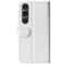  Sony Xperia 1 VI Fodral Crazy Horse Läder Vit