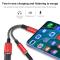  60W PD 2in1 USB-C Till USB-C/AUX-Hona Adapter Svart