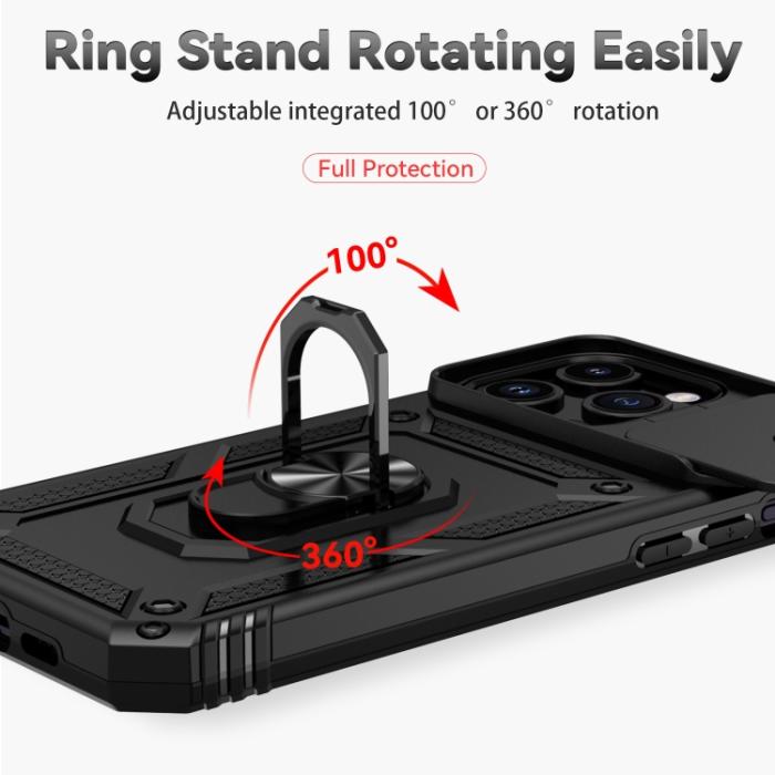 Bild 4,  iPhone 15 Pro Max Skal CamShield Armor Ring Svart