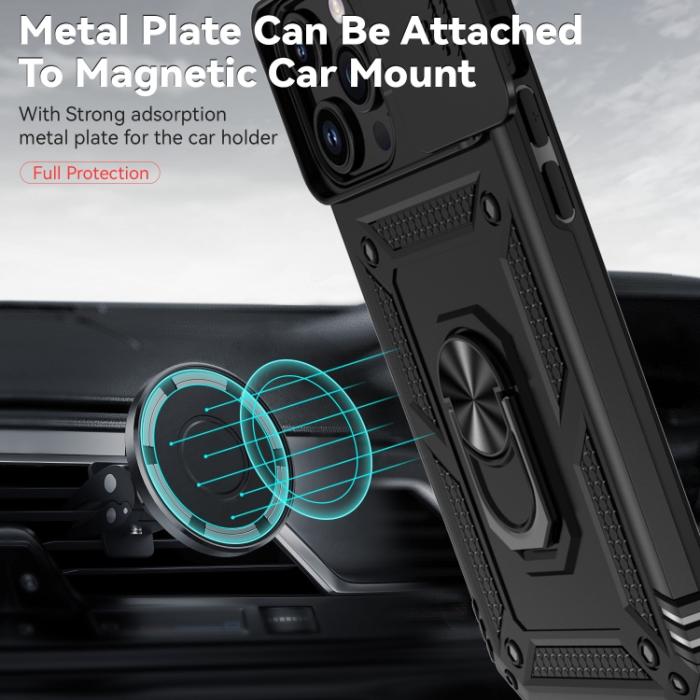 Bild 6,  iPhone 15 Pro Max Skal CamShield Armor Ring Svart