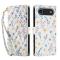  iPhone Air Fodral Rhombus Läder Blommor Vit