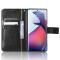  Motorola Edge 30 Fusion 5G Fodral Crazy Horse Läder Svart