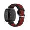  Silikon Träningsarmband Armband Versa 3/Fitbit Sense - Svart/Röd