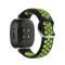  Silikon Träningsarmband Armband Versa 3/Fitbit Sense - Svart/Grön