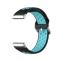  Silikon Träningsarmband Armband Versa 3/Fitbit Sense - Svart/Teal