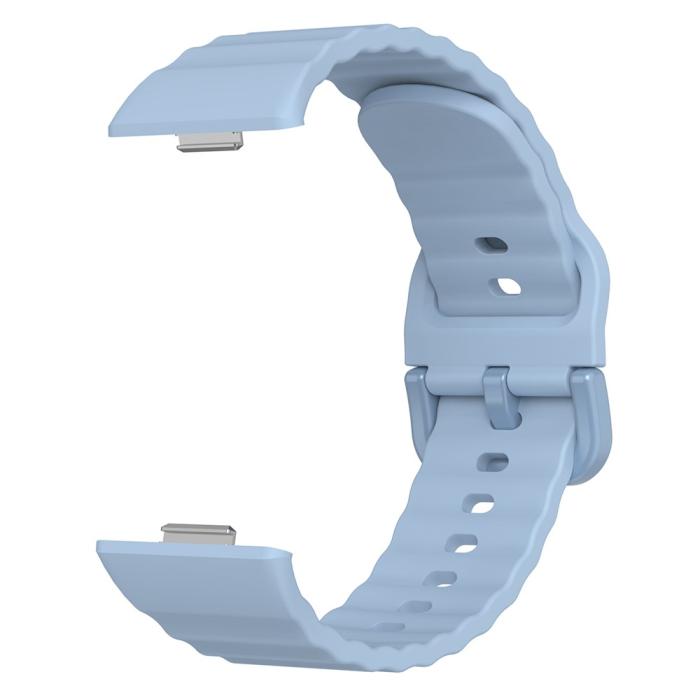 Bild 2, KALEBOL KALEBOL Huawei Watch Fit 4 Pro/4/3 Armband Wave Silikon Blå