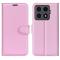  Xiaomi 15T Pro Fodral Litchi Läder Ljus Rosa