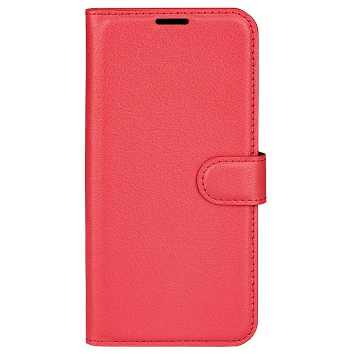 Bild 5,  Samsung Galaxy A35 5G Fodral Läder Litchi Röd