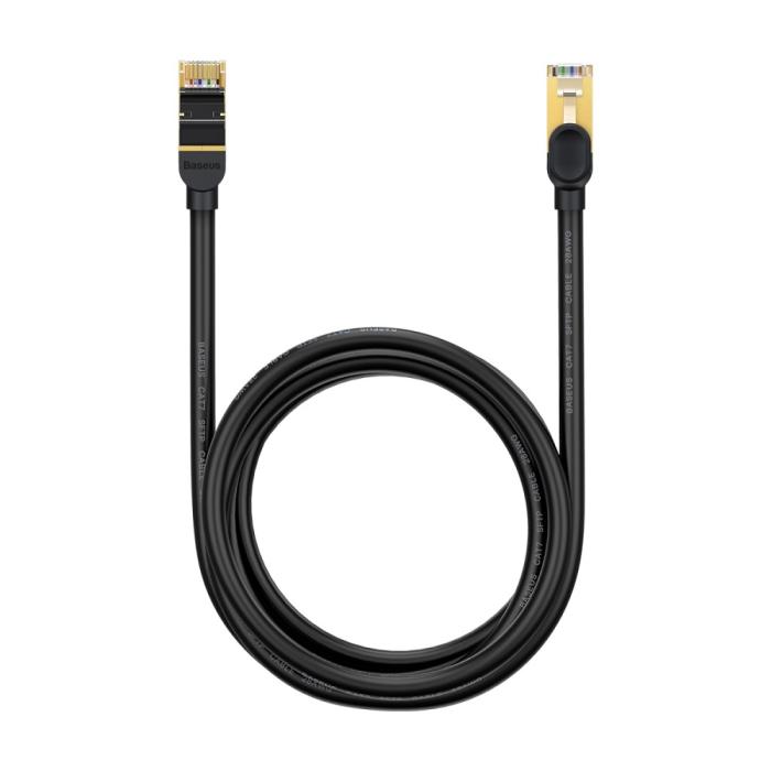 Bild 2, BASEUS Baseus 2m Cat7 RJ45 Nätverkskabel Svart