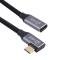  1.5m USB-C Hane Elbow - USB-C Hona Adapter Kabel Svart