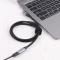  1.5m USB-C Hane Elbow - USB-C Hona Adapter Kabel Svart