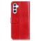  Samsung Galaxy A16 / A26 5G Fodral Crazy Horse Läder Röd