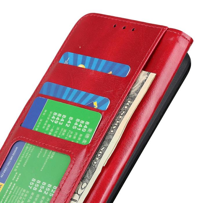Bild 4,  Samsung Galaxy A16 / A26 5G Fodral Crazy Horse Läder Röd