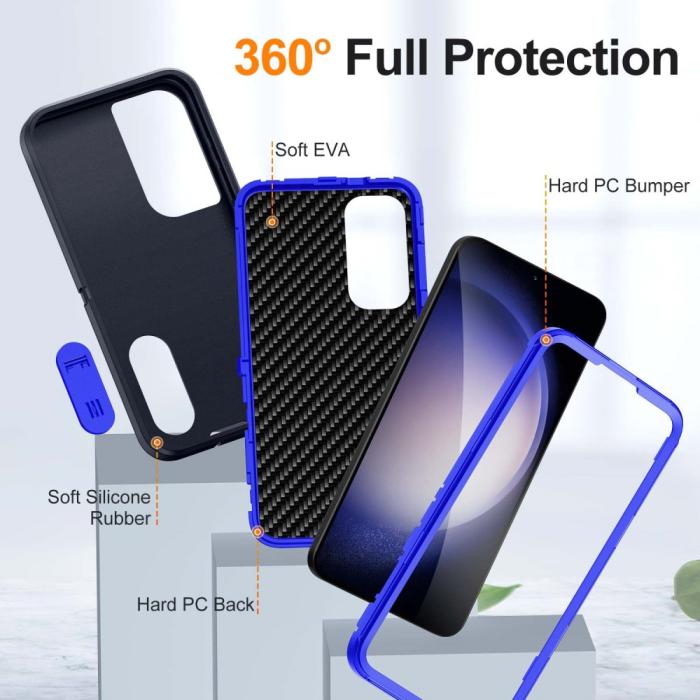 Bild 3,  Samsung Galaxy S25 Skal Extreme Hybrid Kickstand Blå